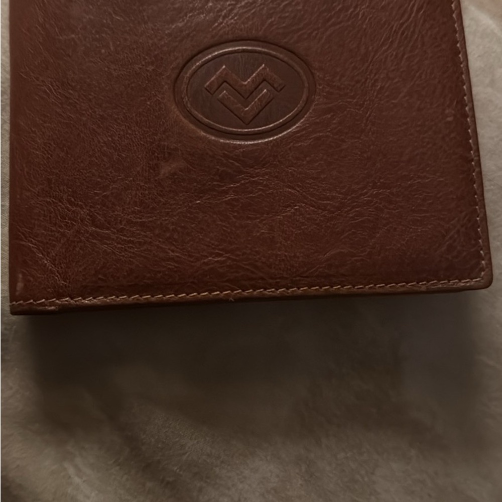 Mario Valentino Brown Leather Wallet